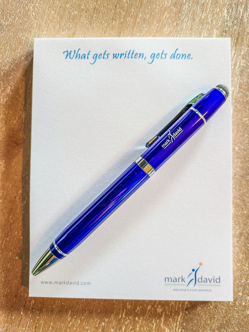“What Gets Written Gets Done” Notepads and Pen
